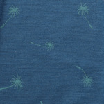 Stillshirt Bio Merinowolle Siebdruck Pusteblume türkis