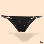 Slip Tanga aus Bio Merinowolle mit Pusteblumen