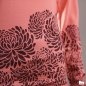 Preview: Dahlien in kastanie auf coral