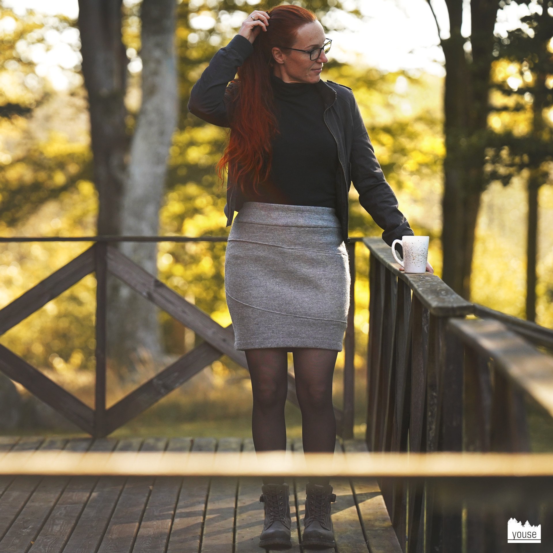 Preview: Walk Rock Dia aus Bio Merinowolle grau meliert