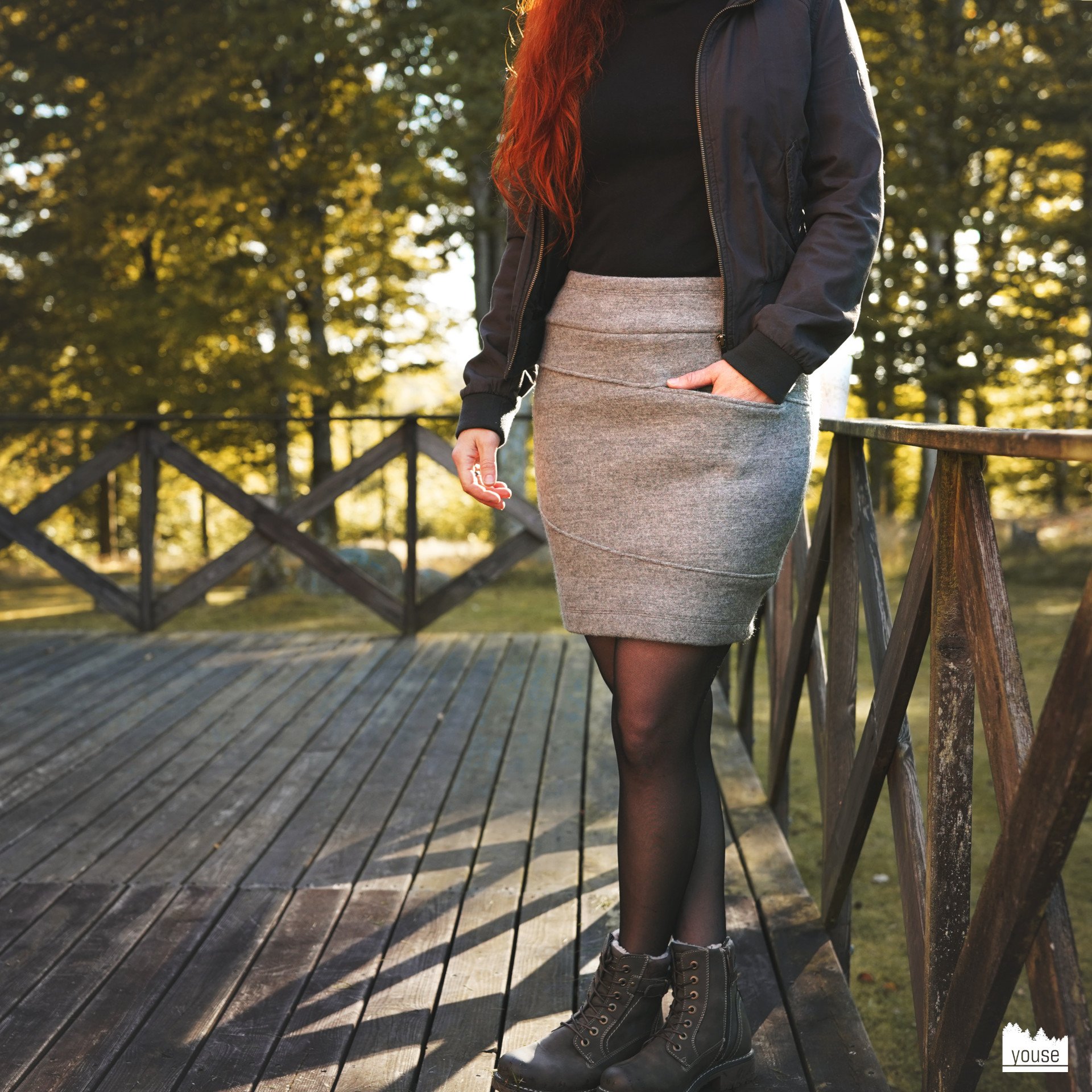 Preview: Walk Rock Dia aus Bio Merinowolle grau meliert