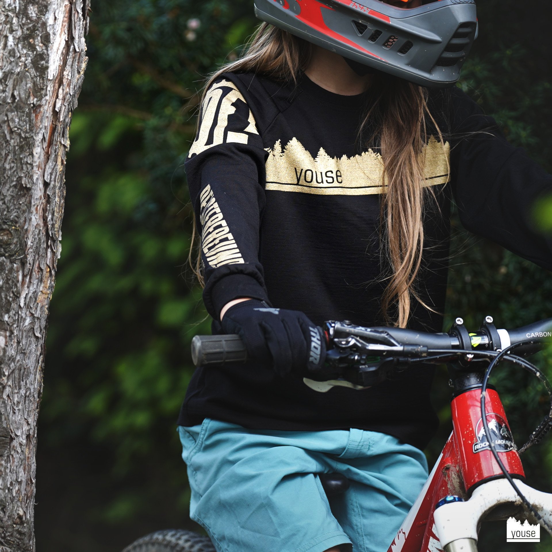 Kindertrikot Deisterfreunde langarm schwarz/gold