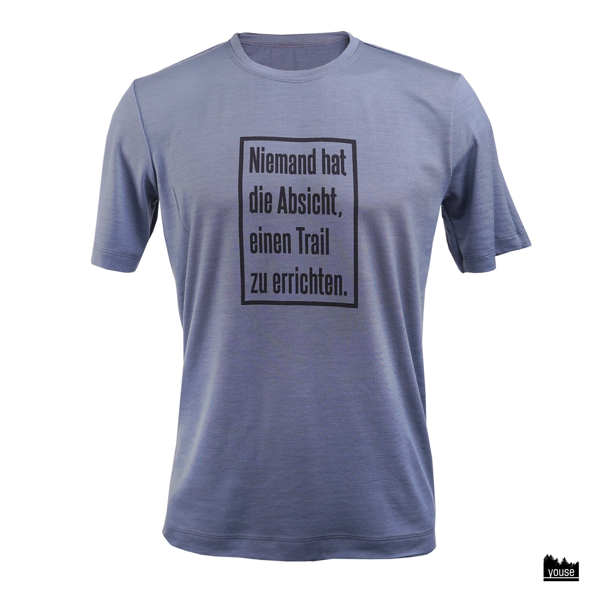 Basic Shirt aus Bio Merinowolle kurzarm Gr. M in grau