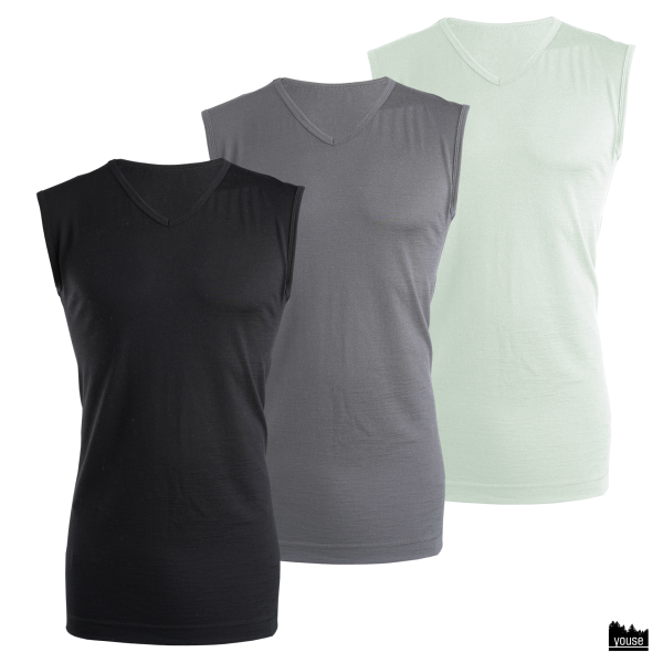 Merinowolle Herren Unterhemd mulesingfrei alle Farben