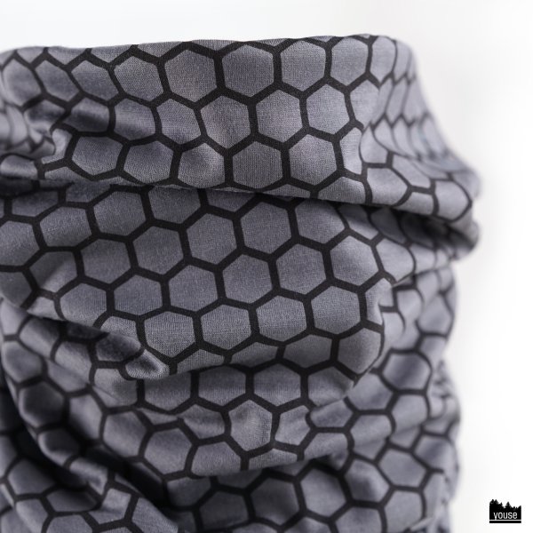 Loop grau mit Wabenmuster transreflektierend