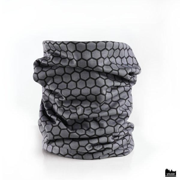 Loop grau mit Wabenmuster transreflektierend