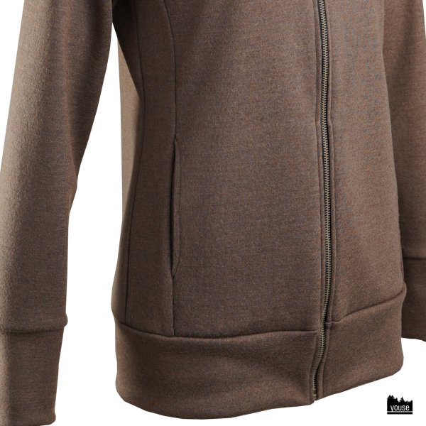 Bio Merinowolle Zipper Heja Tasche braun