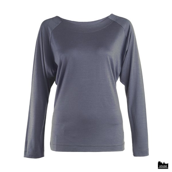 Shirt Kaja aus Bio Merinowolle grau